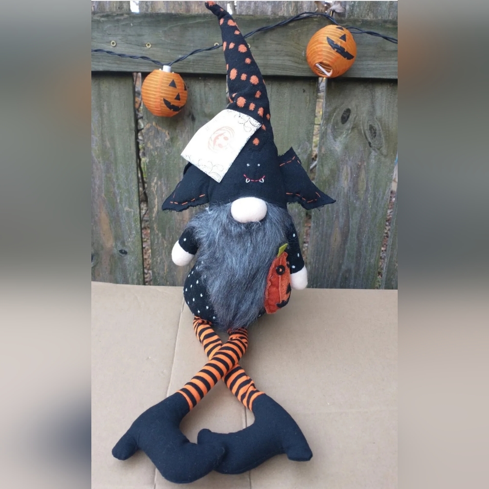 Halloween Witch Gnome Shelf Sitter
